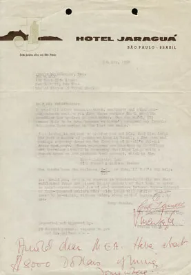 Vivien Leigh - Typed Letter Signed 05/09/1962 Co-signed By: Cal Darnell • $1000