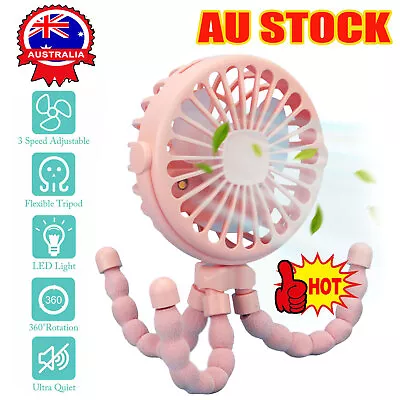 Portable Fan With Flexible Tripod Clip On Baby Fan For Stroller/ Pram/ Pushchair • $8.99