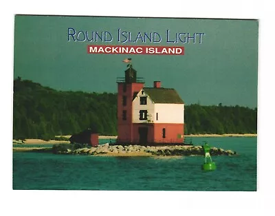 Round Island Light Mackinac Island Michigan Postcard Unposted 4x6 • $5.95