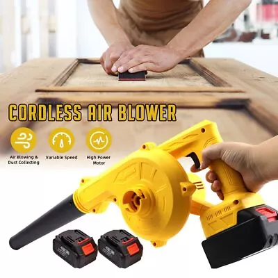 2 Battery Cordless Electric Leaf Blower And Vacuum Home Car Dust Remover Cleaner • $64.99