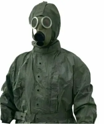 $50.23 • Buy Radiation Nbc Hazmat Suit With Sealed Gas Mask Nbc Protection Set
