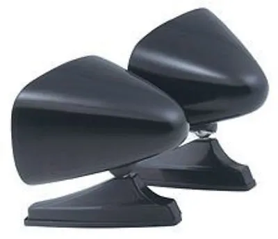 Nos:vintage Classic Black Dual Twin Sport Bullet Shape Hot Rod Side Mirrors • $54.99