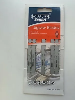 £7.99 • Buy JigSaw Blades For Wood, Draper 41489 75mm 10TPI TA-Steel, X 5pcs
