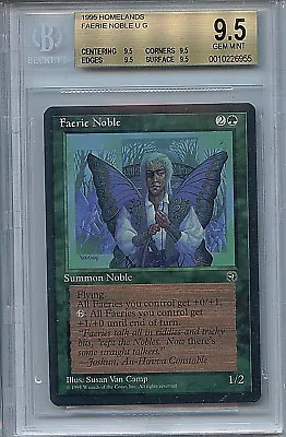 MTG Faerie Noble BGS 9.5 Gem Mint Homelands True Quad Amricons 5276 • $249.99