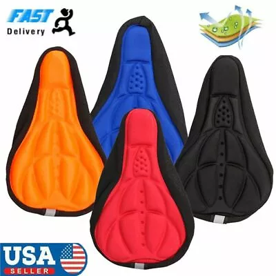 Bike Seat Cover Gel Comfort Cushion Cover Soft Padded Mountain Bicycle Saddle US • $8.36