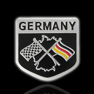 $8.98 • Buy German Flag Emblem Grille Badge 3D Metal Racing Decal Sticker Car Accessories