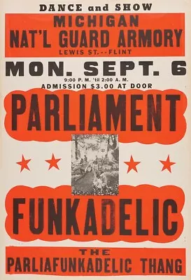 $13.99 • Buy Parliament Funkadelic Vintage Concert Poster 12x18