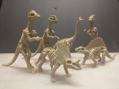 6 DINOSAUR Skeleton Toys Fossil Figures Dig Bones Science • $6.45