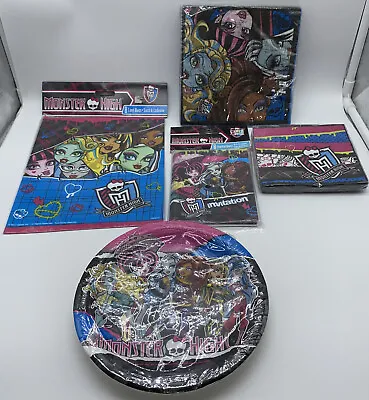 Monster High Party Supplies Loot Bags Napkins Invitations Plates You Choose • $19.99