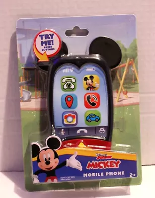 Toddler Mickey Mouse Mobile Phone Toy Lights & Sounds Ages 2 Years+ Disney JR. • $11.88