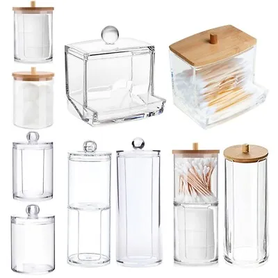 Cosmetic Organizer Makeup Cotton Pad Swab Case Holder Storage Box Container.Tool • £5.59