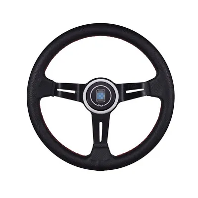 330mm Black Racing Style Car Auto Deep Dish Steering Wheel Sports Drifting Wheel • $53.19