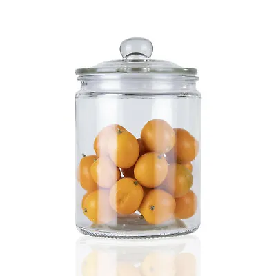 £13.95 • Buy ORNAMI Biscuit Glass Storage Kitchen Jar With Airtight Lid