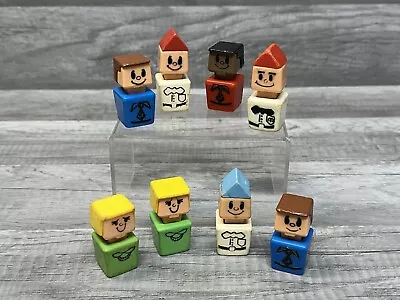 Vintage Lot Of 8 Playskool McDonalds Employees Customers People Figures E4 • $19.95