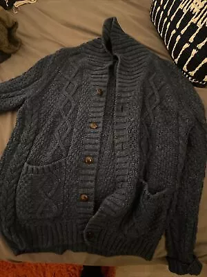 J Crew Cotton Cable-knit Shawl-collar Cardigan  Men's Medium M • $2.25