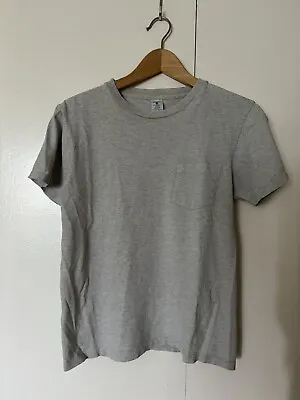 Velva Sheen Basic Gray Pocket Tee Shirt Made In USA - Men’s Small • $9