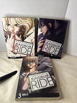 Maximum Ride # 1 2 & 3 James Patterson Manga Series English Lot  • $7.62