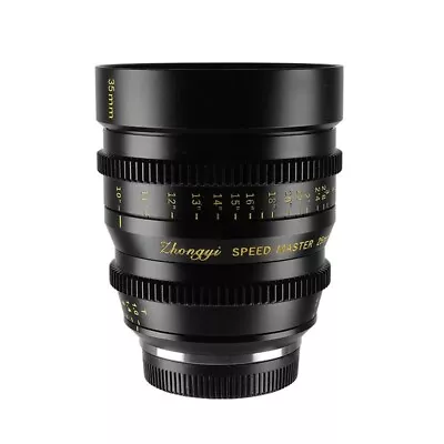 Zhongyi Mitakon Speedmaster 35mm T1.0 APS-C Cinema Lens For Sony E Mount Camera • $499