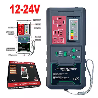 12-24V Electronic Automotive Relay Circuit Tester Car Battery Checker Auto U1R2 • $49.92