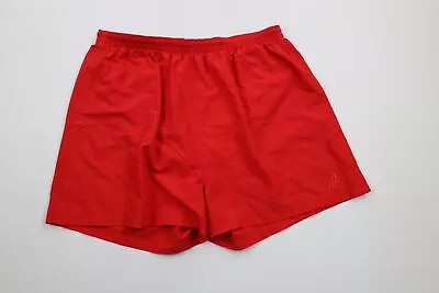 Vintage 90s Streetwear Mens XL Lined Above Knee Tennis Gym Shorts Red Polyester • $31.45