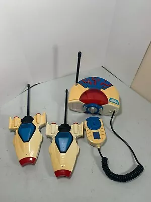 VTG RARE Manley Toy Quest Space 2000 Spaceship Walkie Talkies & Radio With Mic. • $32.50