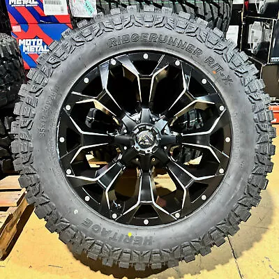 20x10 Fuel D546 Assault Black Wheels 35  AT Tires 8x170 Ford Super Duty F350 • $2549