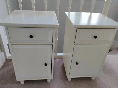 X2 IKEA HEMNES 2 Drawer Bedside Tables White • £44.99