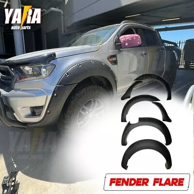 Fender Flares Pocket Style For Ford Ranger PX2 2015-2018 Matte Black Guard Trim • $239