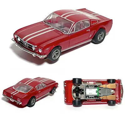 2023 AFX HO Slot Car MEGA-G+ 1966 FORD MUSTANG FASTBACK Mettalic RED Limited Ed. • $54.99