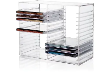 CD Tower Rack Stand Organizer Computer Games Holder Storage Stackable Office CDs • $23.89