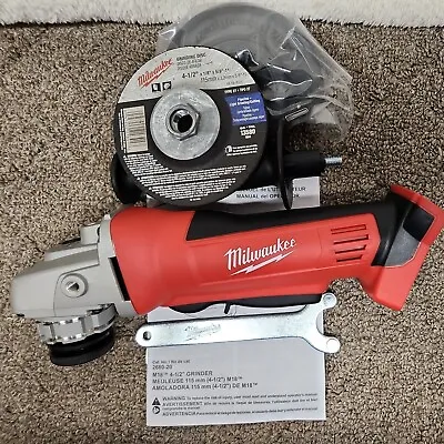 Milwaukee•2680-20•M18 18 Volt Cordless 4-1/2  Cut-Off/Grinder•Tool Only•New! • $138.55