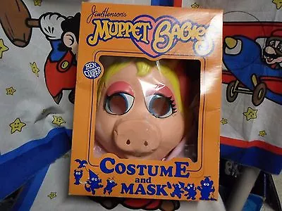 Miss Piggy Muppet Babies Halloween Costume Ben Cooper 1985 Original Box • $39