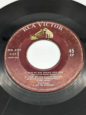 45 Rpm Maroon Elvis Presley  A Touch Of GoldVolume 2  RCA Victor EPA-5101 1959 • $100