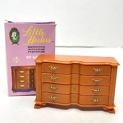 Marx LITTLE HOSTESS Block Front Chest Of Drawers Vintage Dollhouse Furniture NOS • $29.99