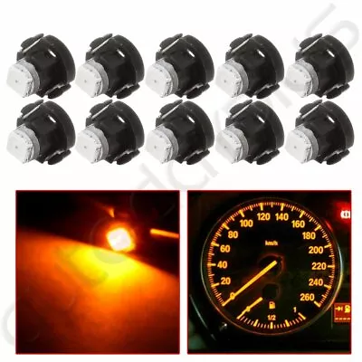 10x Yellow T3 Led Neo Wedge Speedometer Cluster Instrument Panel Light Bulb Lamp • $8.73