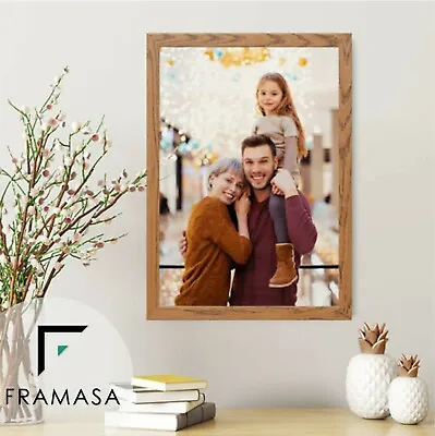 A1 A2 A3 A4 A5 A6 Photo Frames Wooden Effects Picture Poster Wall Hanging Frames • £4.30