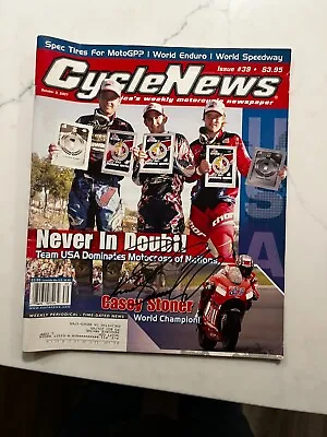 Ricky Carmichael Autographed Cycle News #39 2007 • $45