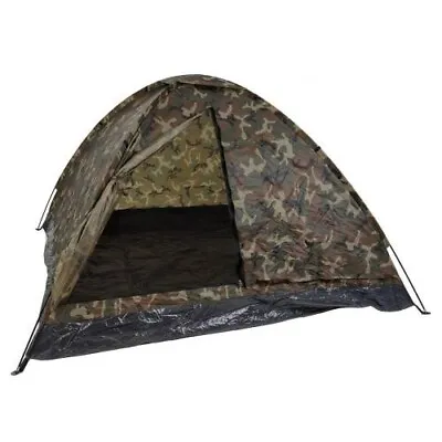 MIL-TEC Woodland Camo 3-Man Igloo Tent • $117.49