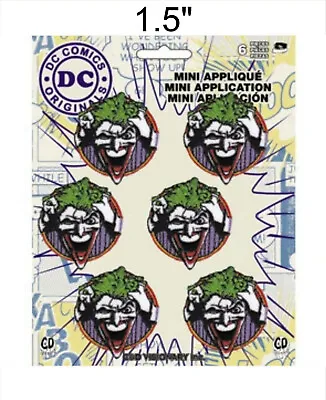 Joker Set Of 6 Iron-on Embroidered Patches Dc Comics Decorative Applique  • $8.95