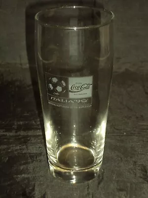 Scarce Italia '90 CocaCola Half Pint Tall Tumbler Highball Glass • £30