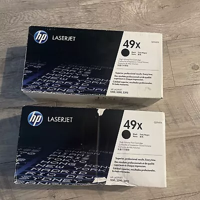 (NEW) Genuine HP LaserJet 49X Black Print Cartridge (Q5949X) Lot 2 • $120