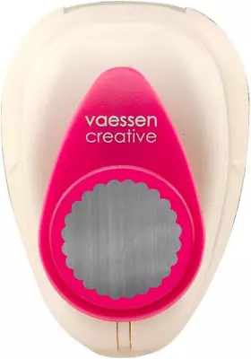 Vaessen Creative Craft Paper Punch Scalloped Circle Motive Puncher Small • £5.51