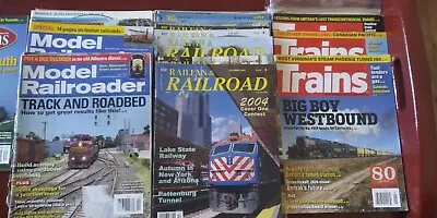 TRAINS Railfan & Railroad Model Railroader Classic Trains Others Magazine Lot • $45