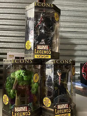 Icons Marvel Legends Venom hulk Lot Of 3 Marvel Icons New • $350