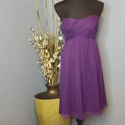 J. Crew Silk Chiffon Taryn Dress In Purple Size 4 NWT • $24.99