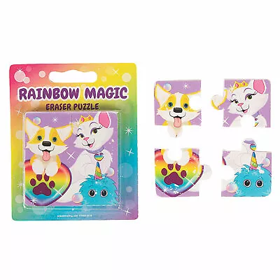 Rainbow Magic Eraser Puzzles Stationery 12 Pieces • $11.83