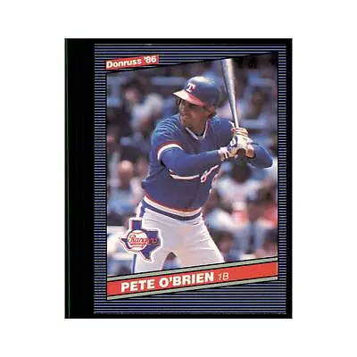 1986 Donruss Pete O'Brien Rangers #99 • $1.85