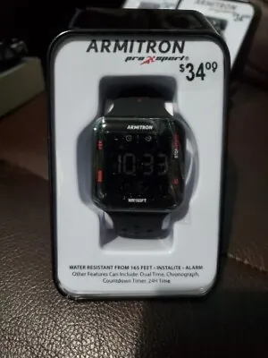 Armitron 40/8417BRD Digital Resin Watch 100 Meter WR Chronograph Alarm T19 • $22.09