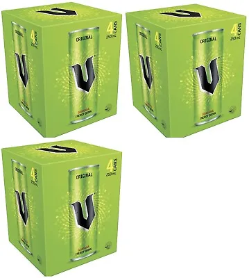 12 Cans Of 250ml - V Guarana Energy Drink Can - Secure Packing Quick Dispatch • $44.80