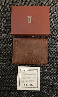 $14.95 • Buy Prince Gardner Vintage Men’s Bi-Fold Brown Buffalo Wallet Brand New